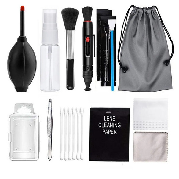 Cleaning  Set 12 in 1 Pembersih Kamera Camera Kit Blower CCD Swab Sensor Cleaning APSC 16 mm Cotton 