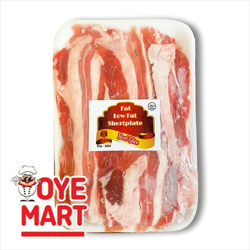 

BEEF SLICE FAT SHORTPLATE AUS 500GR (TR)/DAGING IMPORT PILIHAN