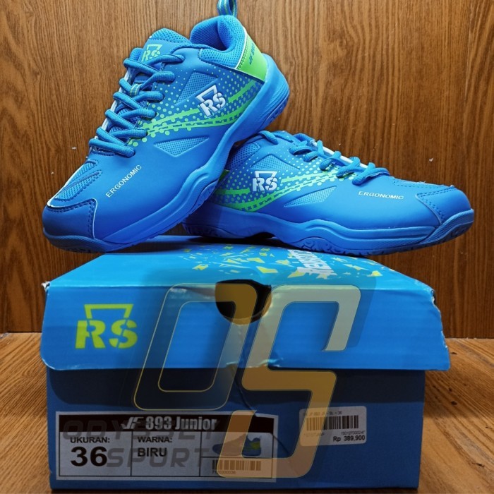 Sepatu Badminton ANAK RS JF 893 JR (Biru) 100% ORIGINAL - 35