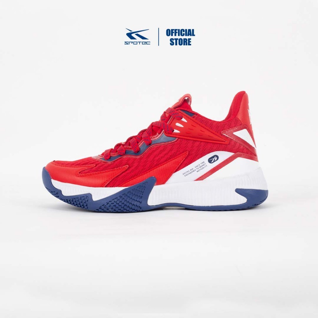 Spotec Basketball Hyperslam Sepatu Basket Pria Wanita - Merah Putih