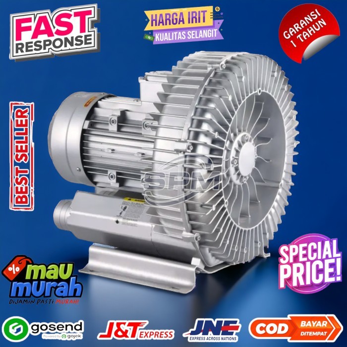 Ring Blower 5,5 Hp Blower Tambak 4Kw RB-4000 4KW 5,5HP BLOWER