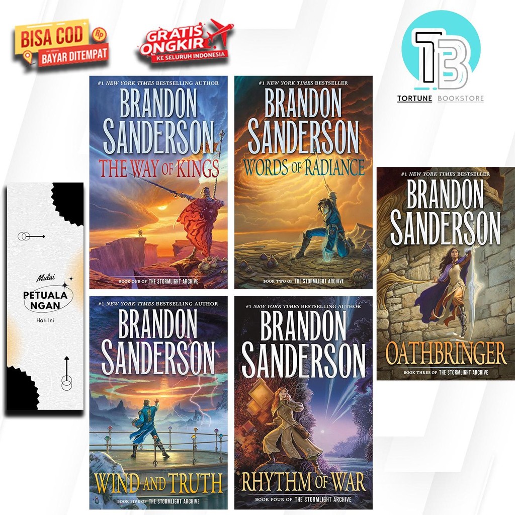 The Stormlight Archive by Brandon Sanderson (5 Books English Version)