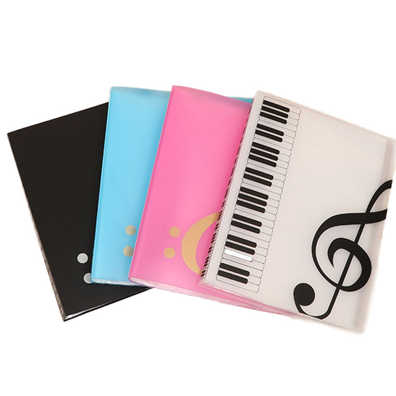 

1pcs Fashion A4 Music Teaching File Folder 40 Sheets Piano Sheets Music Document File Organizer Folder Creative School Supplies