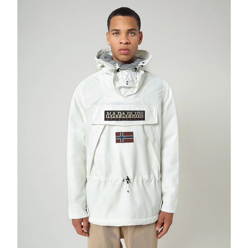 Napapijri Skidoo Jacket White Napapijri Skiddo Puffer Jacket windproof anti angin anti air hiking ri