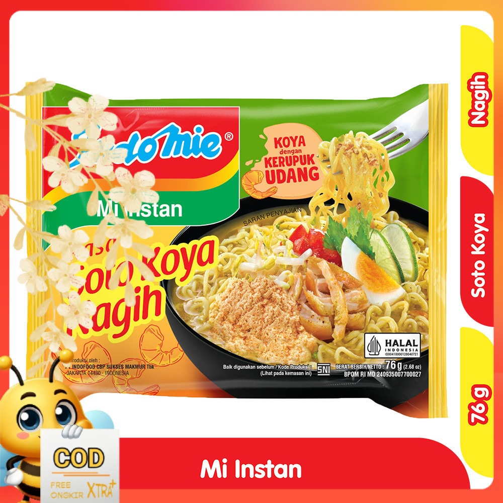 

Indomie Mi Instan Soto Koya Nagih 76 g