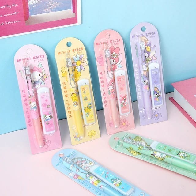 

JP Set Pensil Mekanik dan Isi Motif Karakter Cute Fancy Stationery Sekolah Kantor Mechanic Pencil
