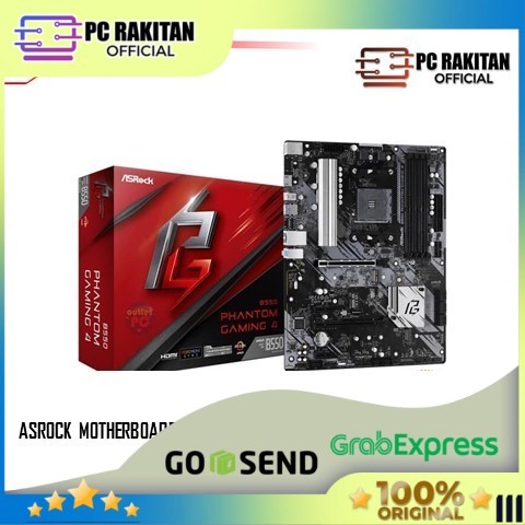 Asrock Motherboard B550 Phantom Gaming 4 Socket Am4