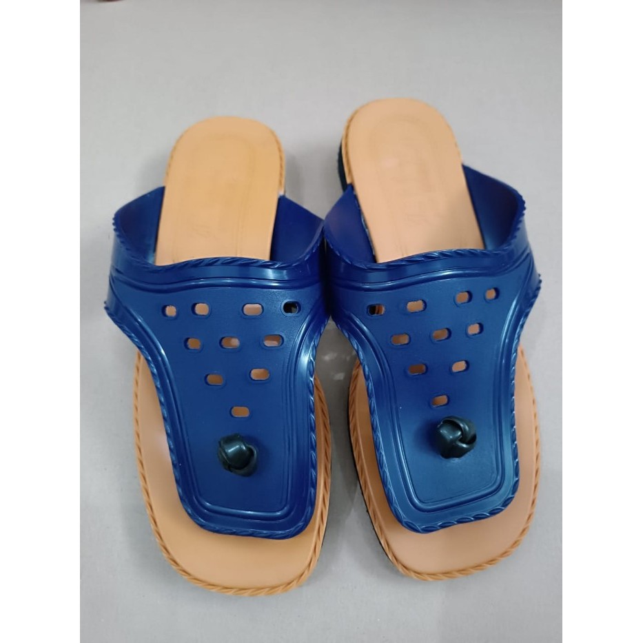 "R.V.Shop" -  PROMO sendal Lily pria 2000 New Variant Biru dan Hitam - Biru, 9