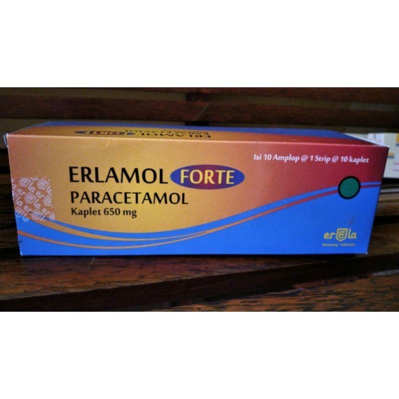 Erlamol Forte Strip - Paracetamol - penurun panas - ABH