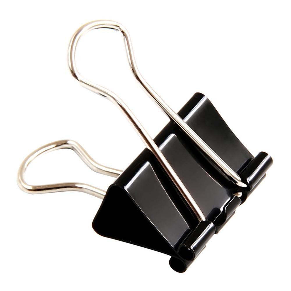 

Bulldog Foldback Clips 51 19mm Metal Binder Grip Clips office accessories Clips Black