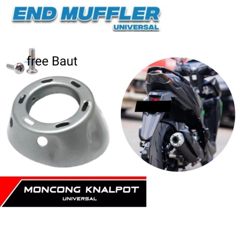 End Muffler Corong Knalpot/Cover Encup Moncong Knalpot Muffler Universal Beat Vario 110 125 150 Old 