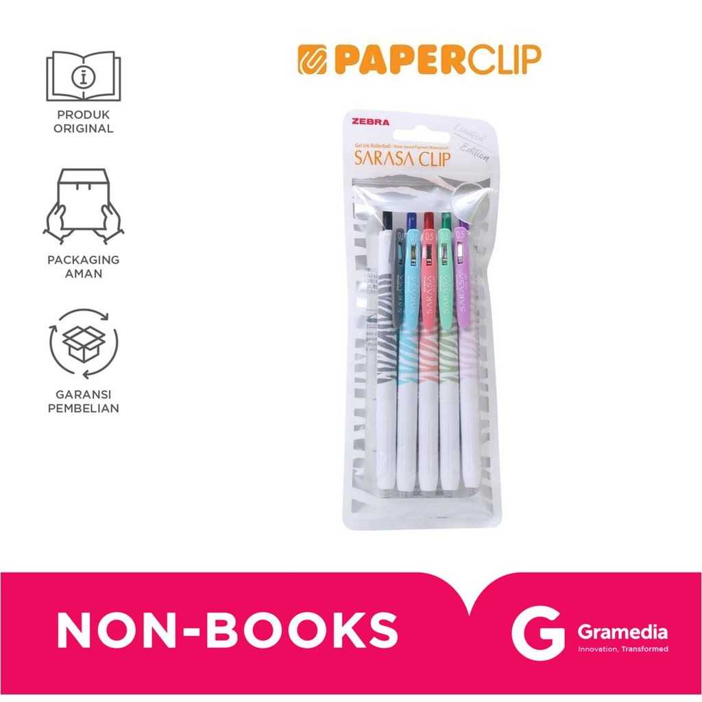 

Zebra Sarasa Clip 05 Pastel Zebra Set 5pcs