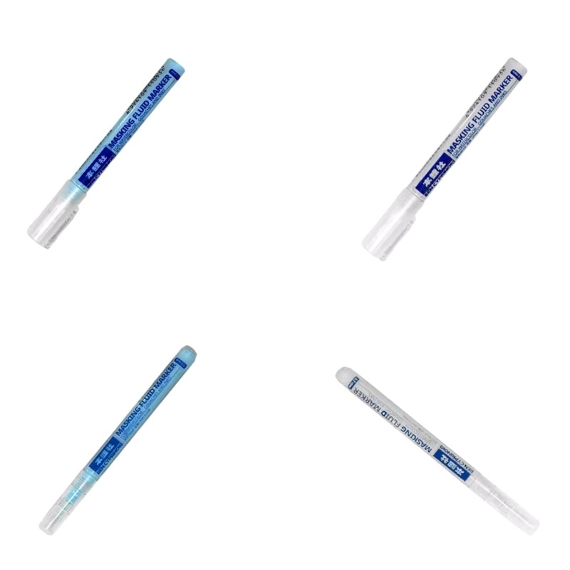 

0.7 mm/0.3mm Masking Fluid Marker Mark Pen Type Watercolor Masking Liquid White/Blue Glues Covering Liquid Art Supplies