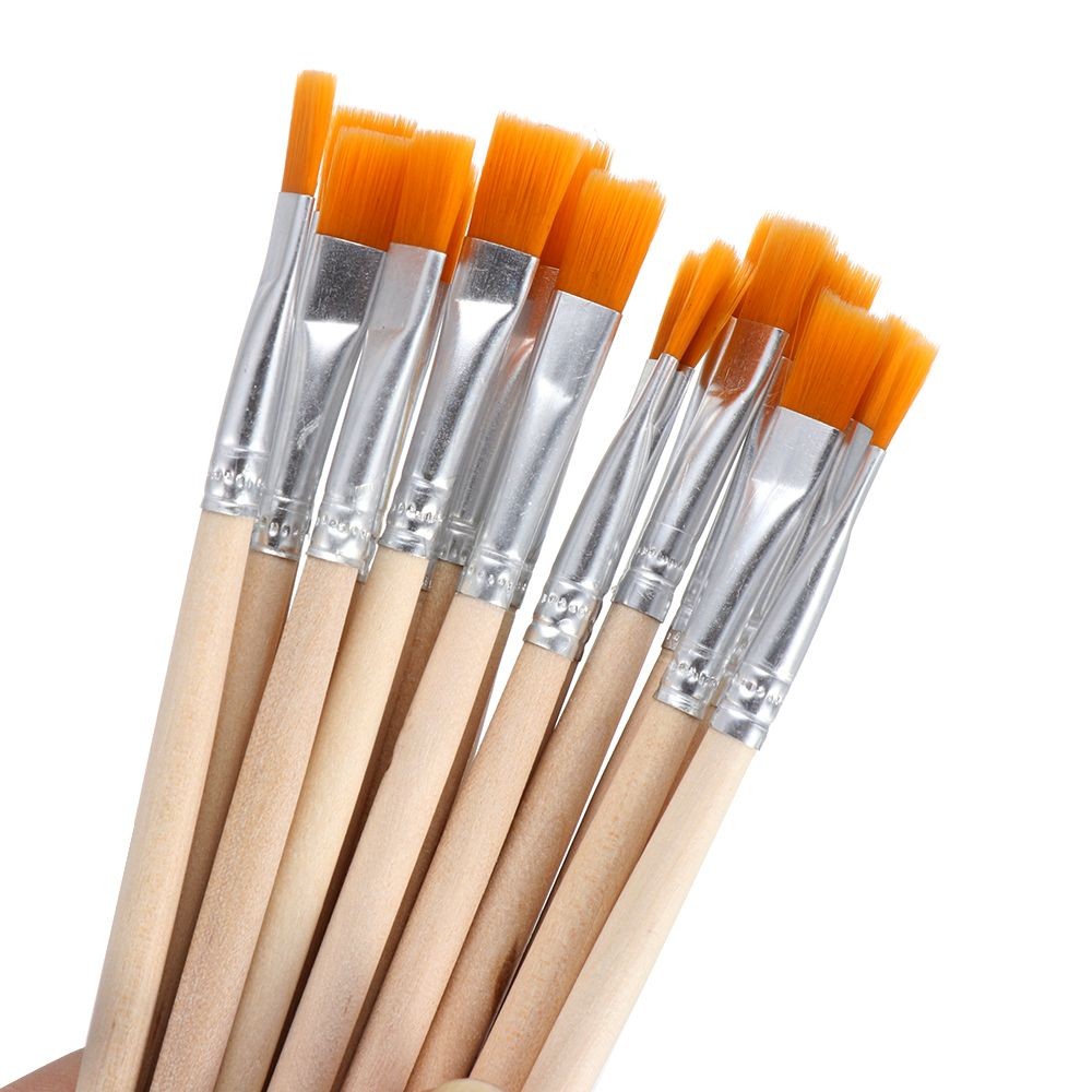 

10Pcs Drawing Brush Wood Handle Painting Pen Hook Line Pen Paint Brushes Calligraphy Watercolor Art Supplies