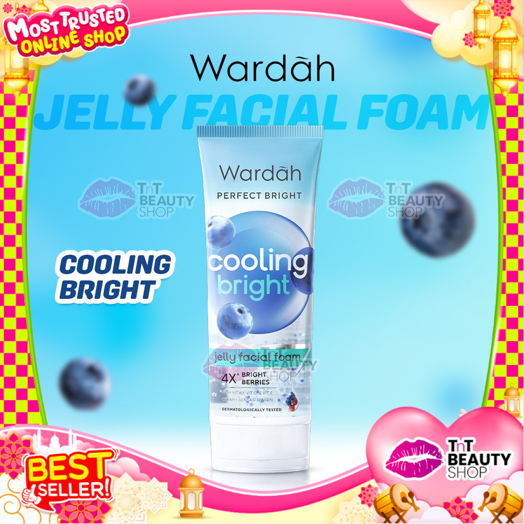 Wardah Perfect Bright Cooling Bright Jelly Facial Foam 100 ml | TnT Beauty Shop