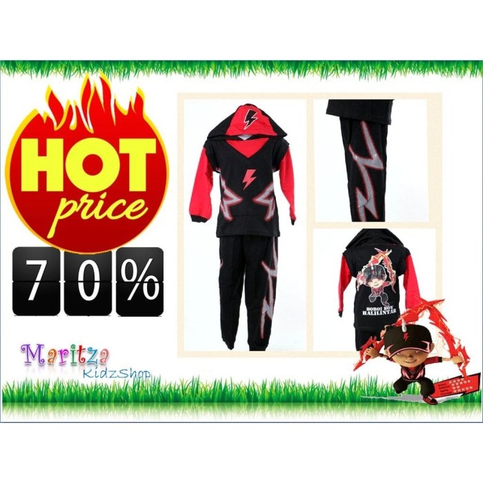 Baju / Kostum Anak Boboiboy Halilintar - size 2th