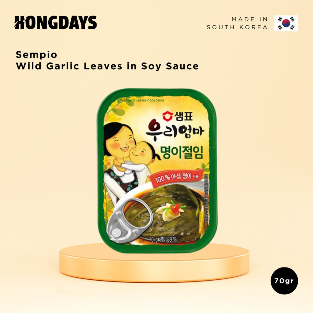 

Sempio Wild Garlic Leaves in Soy Sauce 70g - HONGDAYS