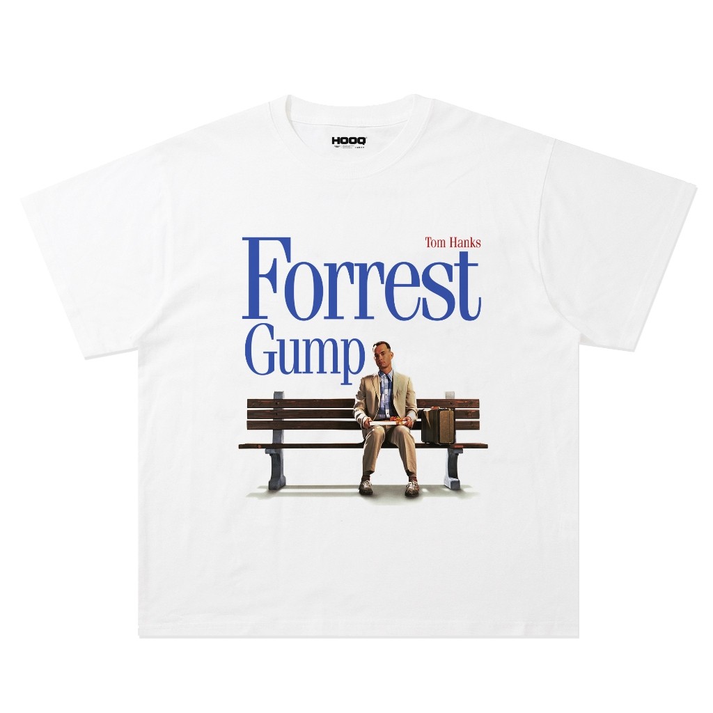 Kaos Film Forrest Gump Tom Hanks Oversize Vintage White