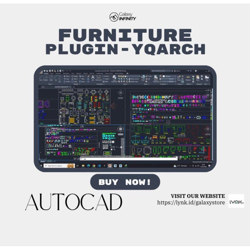 Furniture 2D-3D AutoCAD & Plugin - YQarch AutoCAD
