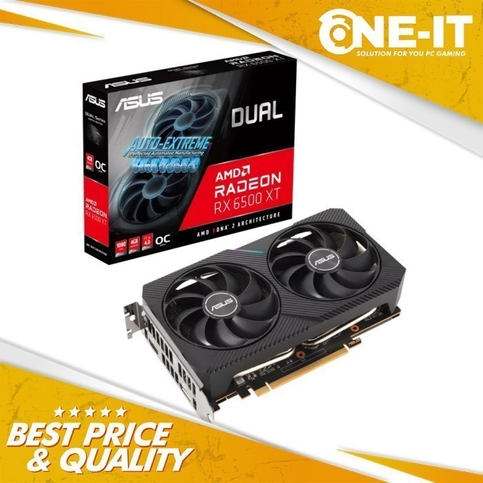VGA ASUS Dual Radeon RX 6500 XT OC 4G 4GB GDDR6