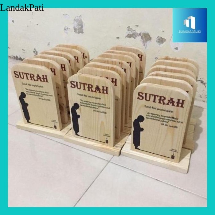 

Suras- Sutrah / Sutroh / Pembatas Sholat Bahan Kayu Ukuran 16X21,5Cm Termurah