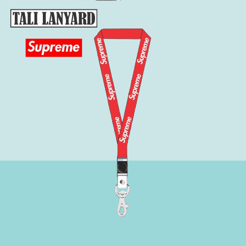 

TALI LANYARD SUPREME BRAND - TALI ID CARD SUPREME LOGO GANTUNGAN KUNCI GANTUNGAN FLASHDISK GANTUNGAN NAMETAG TALI LANYARD BEST SELLER COD