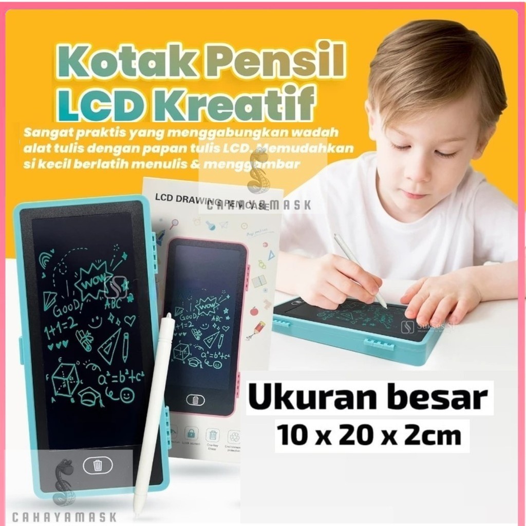 

LCD Drawing Pen Case 2in1/Tempat Pensil/Kotak Pensil Box