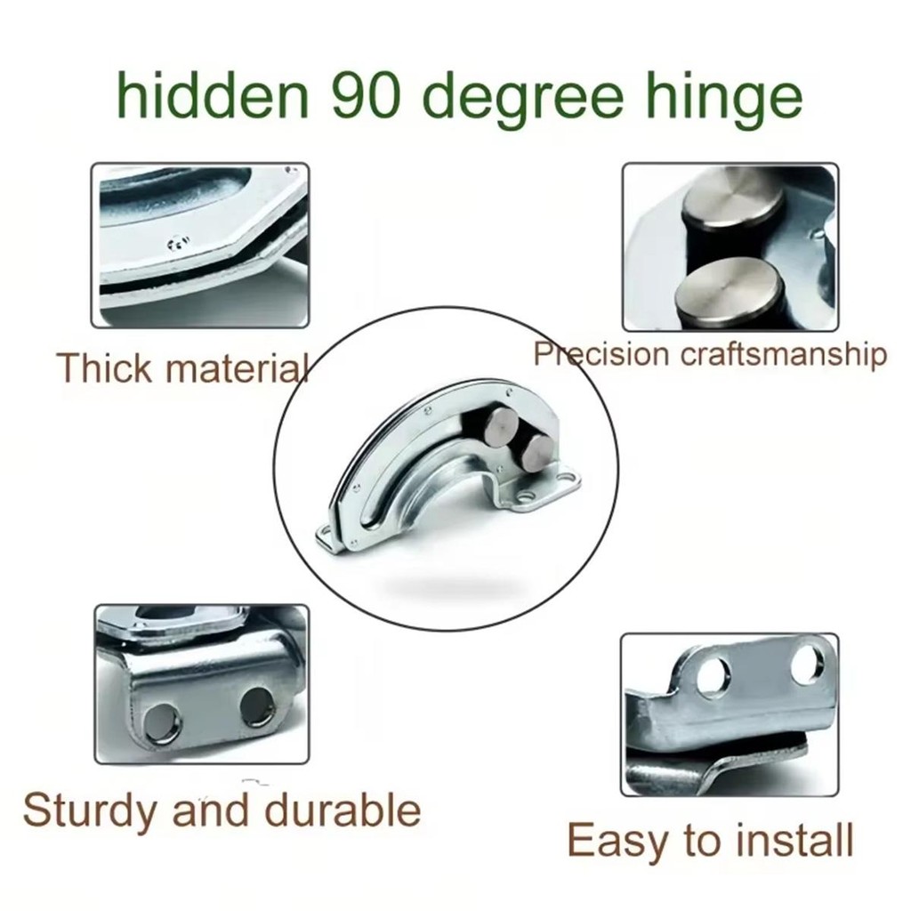ZA. Engsel geser pintu / Engsel Melengkung / Kabinet Engsel Geser Tersembunyi 90 Derajat