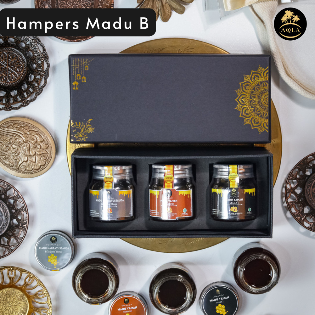 

Hampers Lebaran Madu Yaman dan Madu Mesir Parcel Madu Premium best Quality / Parcel Lebaran dan Idul Adha / Kado pernikahan / kado premium/ New kado