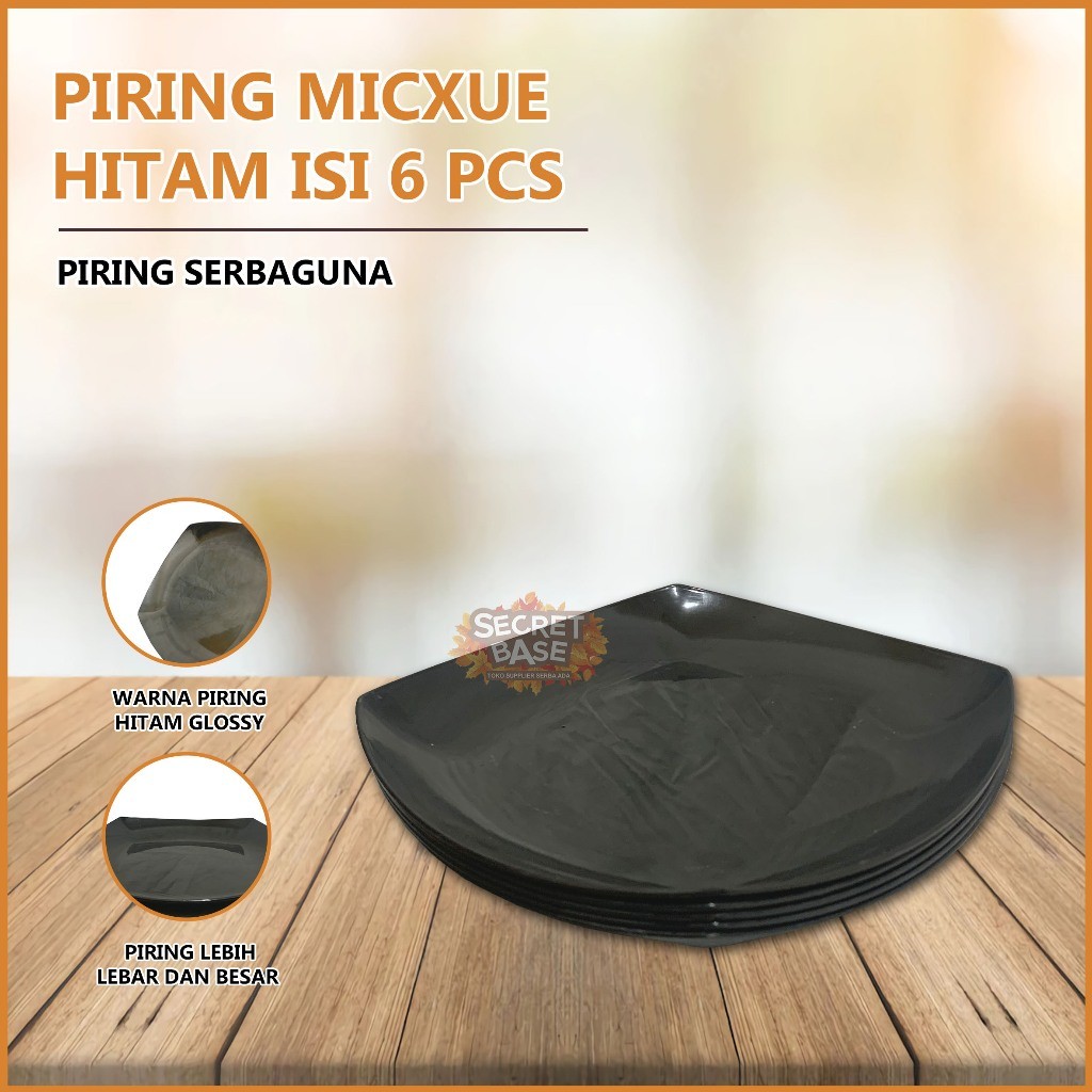 (ISI 6pcs) PIRING CEPER - Piring Makan Saji / Piring Plastik Tebal