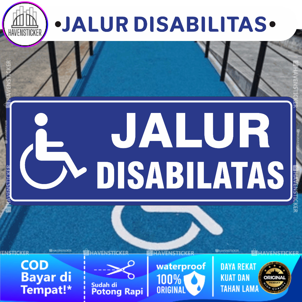

Stiker Jalur Disabilitas Laminasi Kilat