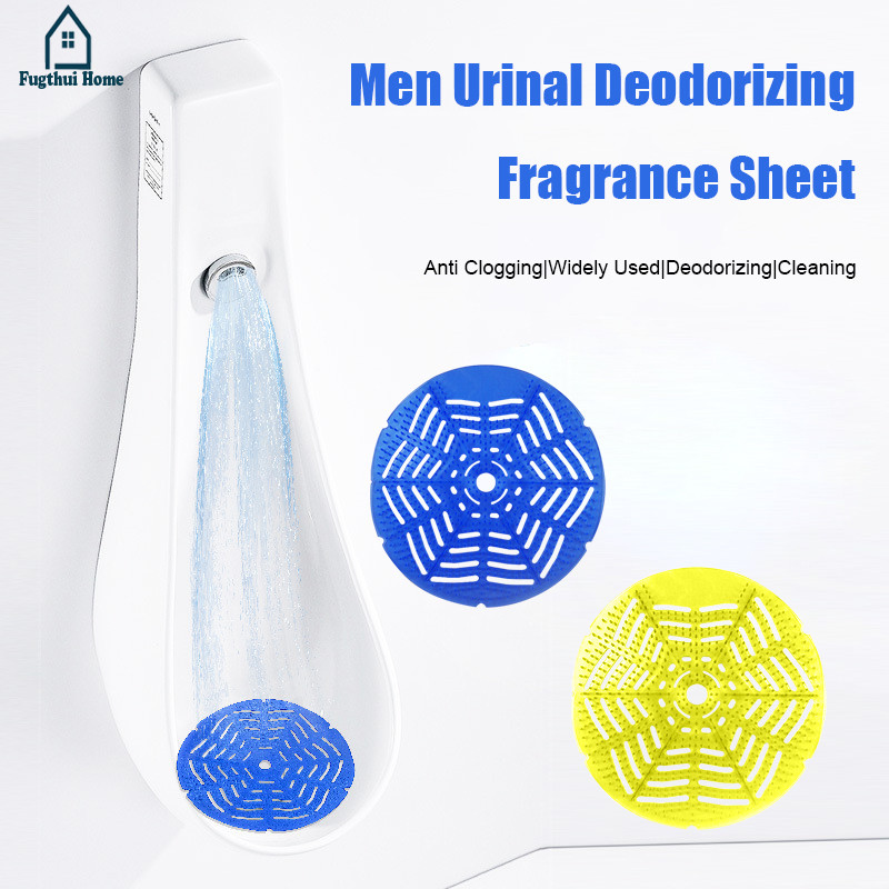 Lembar Pewangi Penghilang Bau Urinal Pria, Layar Filter Anti Tersumbat, Lembar Pewangi Toilet Fugthu