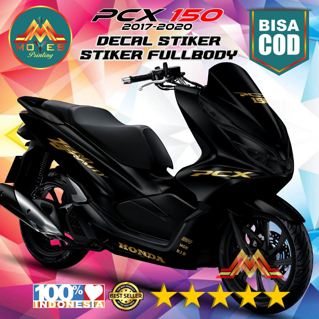'''''' ( terbaru & cod ) Stiker Decal Motor PCX 150 Full Body Motif Warna POLOSAN stiker motor pcx 1