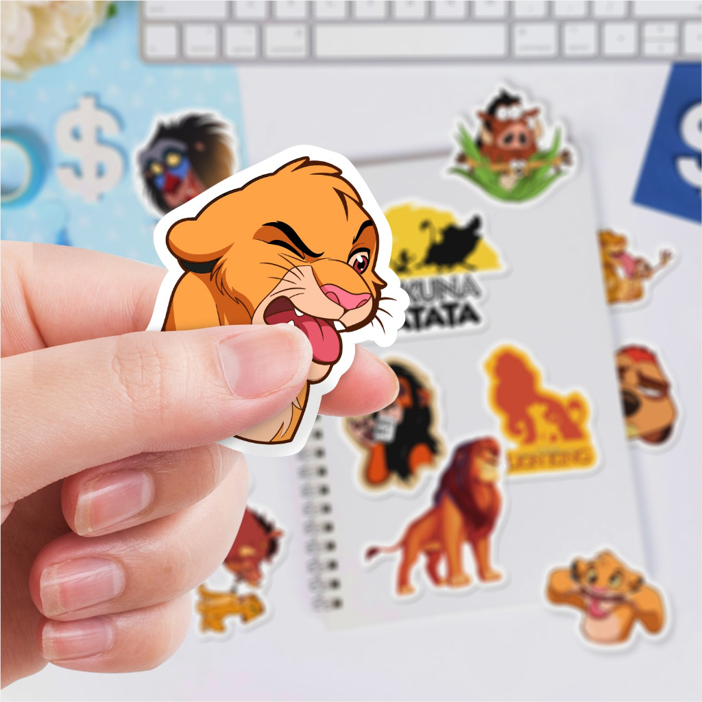 

Stiker The Lion King / Vinyl Waterproof Anti Air / Sticker Kartun Buku Journal Koper Motor Casing HP Laptop Tumbler Botol Minum Sepeda