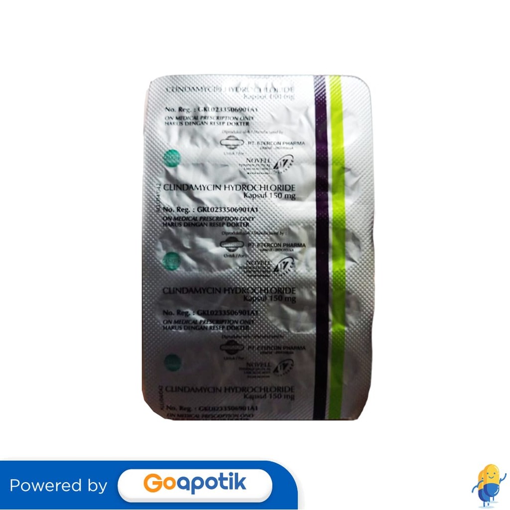 Clindamycin Novell 150 Mg Strip 10 Kapsul