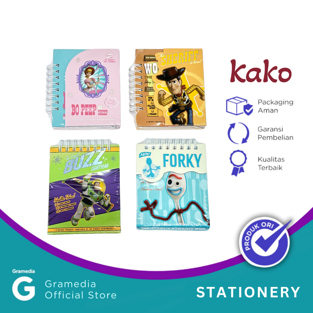

Kako Toy Story Magnetic Ring Notebook A6 -16 Dsnr02159