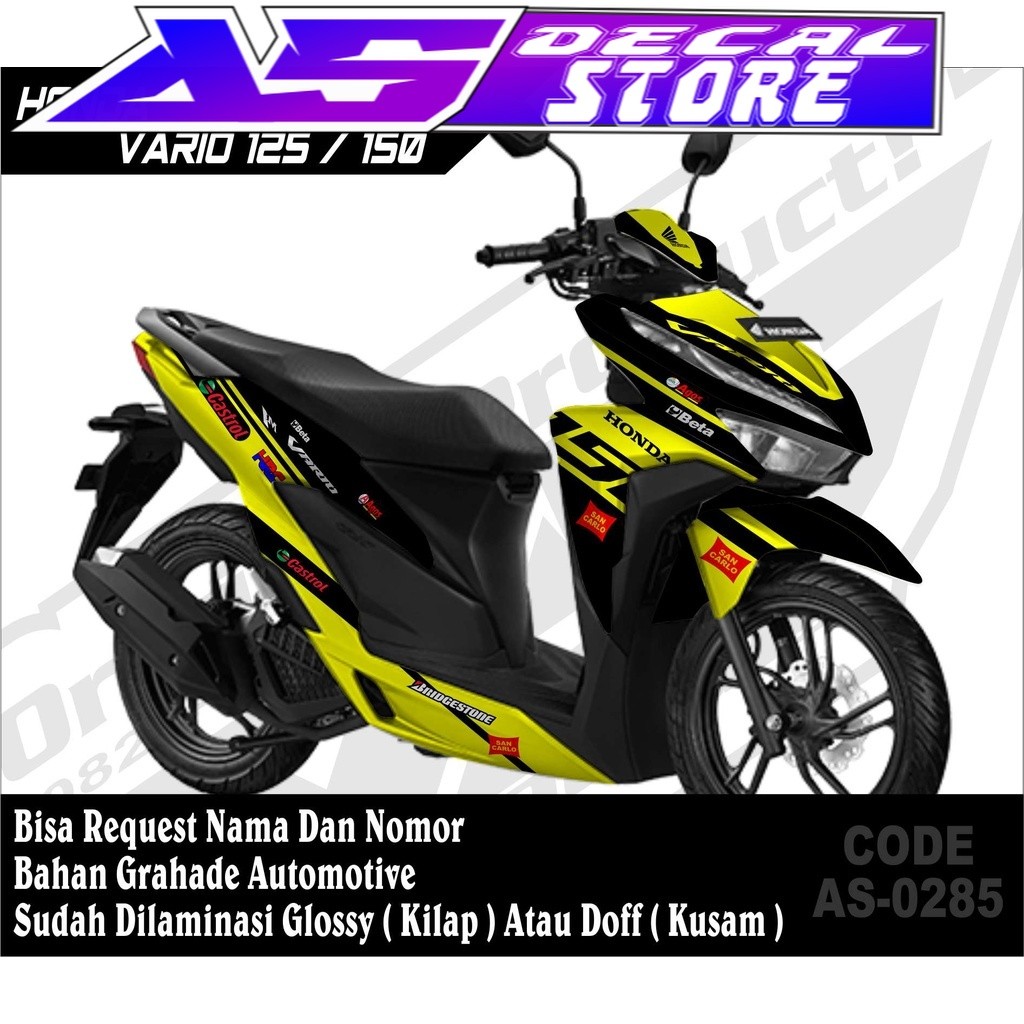 0285 DECAL STIKER FULLBODY CUSTOM MOTOR VARIO 150 2019