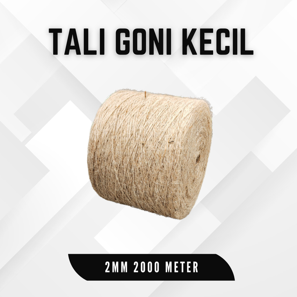 Tali Goni Cocofiber Tali Jute Tali Garukan Kucing Tali Rami 2mm 2000m