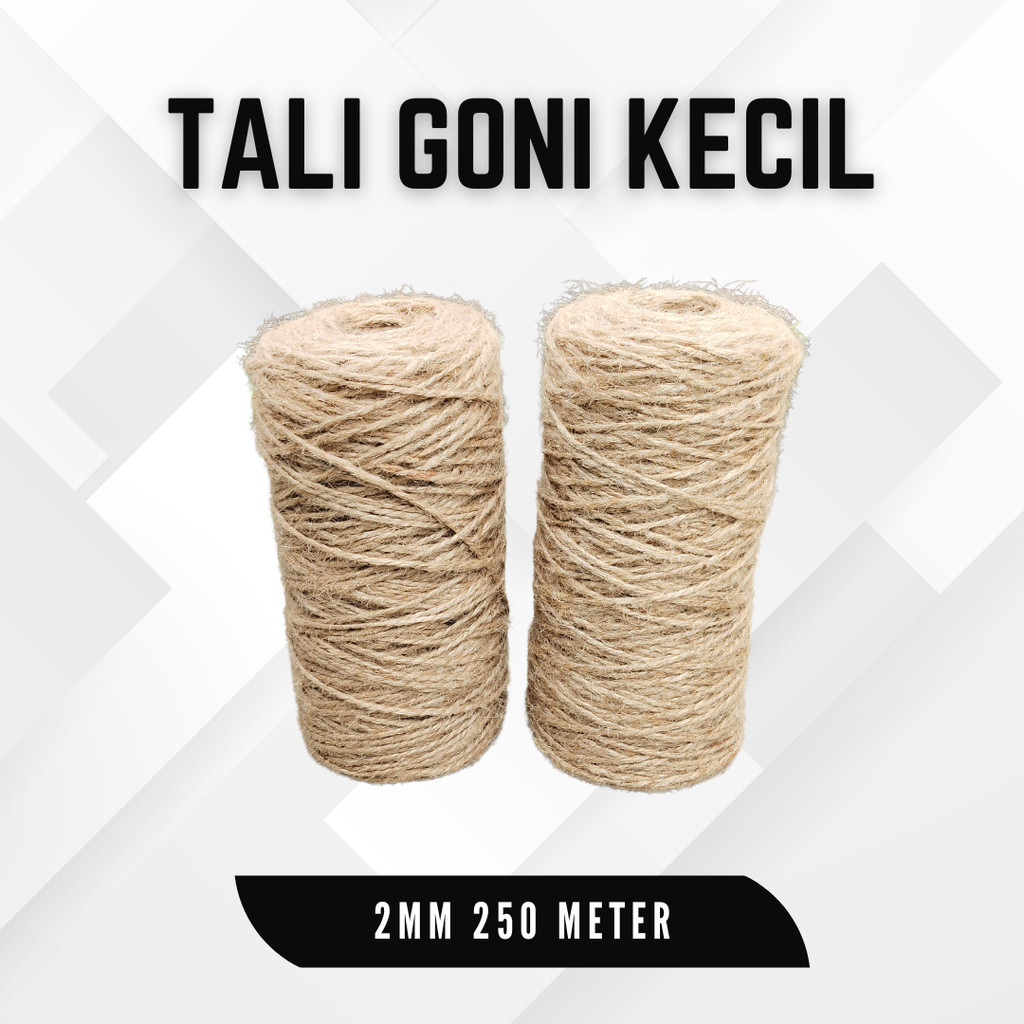 Tali Goni Cocofiber Tali Jute Tali Garukan Kucing Tali Rami 2mm 250m