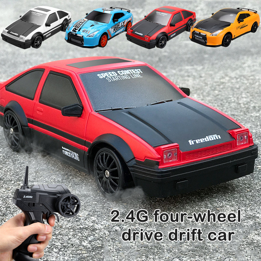 RC Mobil 1:24 Drift 4WD RC Car 2.4 GHz / Mobil Remote Drift Racing Mini Skala Remote Control RC Mobi