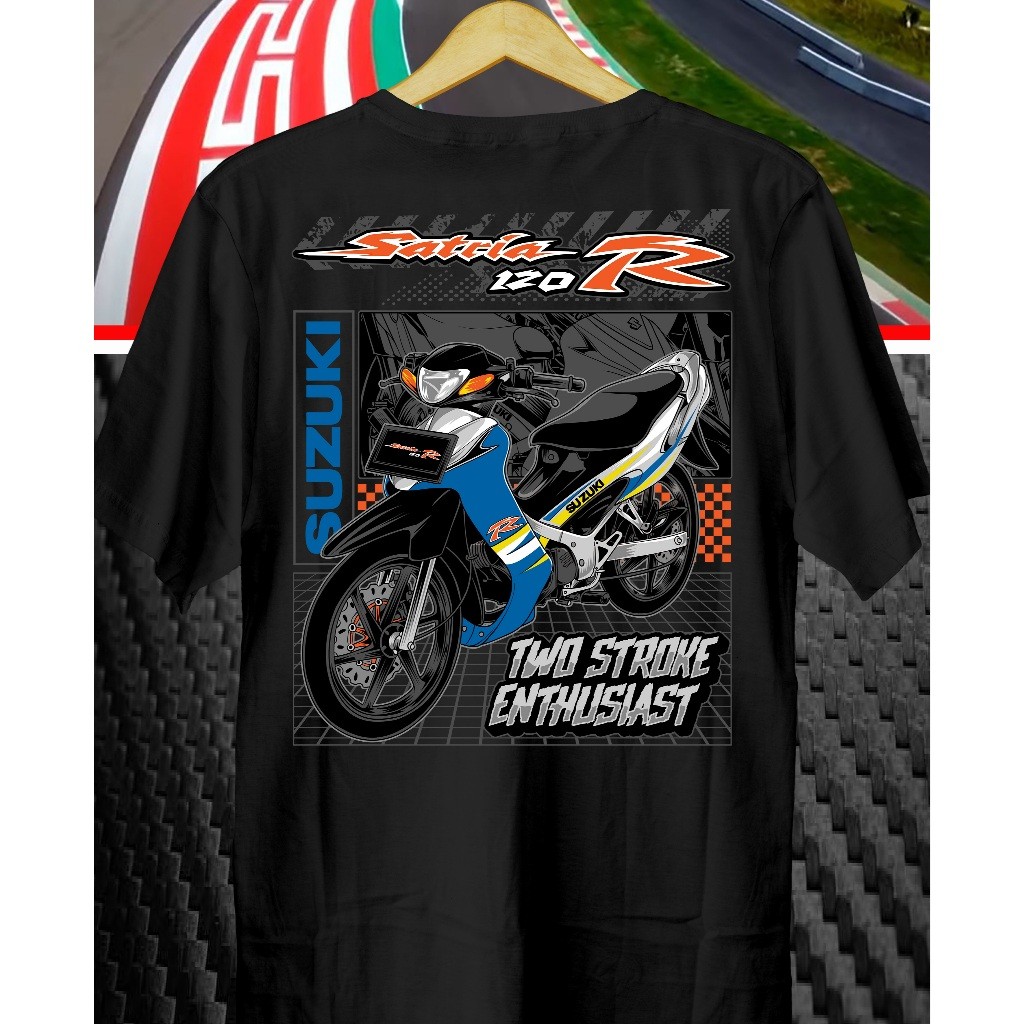 Kaos Motor Satria 120 LSCM BLUE // Kaos Satria LSCM 120 // Kaos Satria 120 LSCM