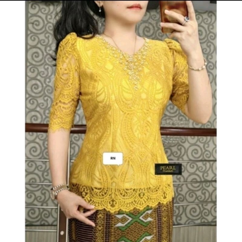 MF  ATASAN RENDA FULL MUTIARA