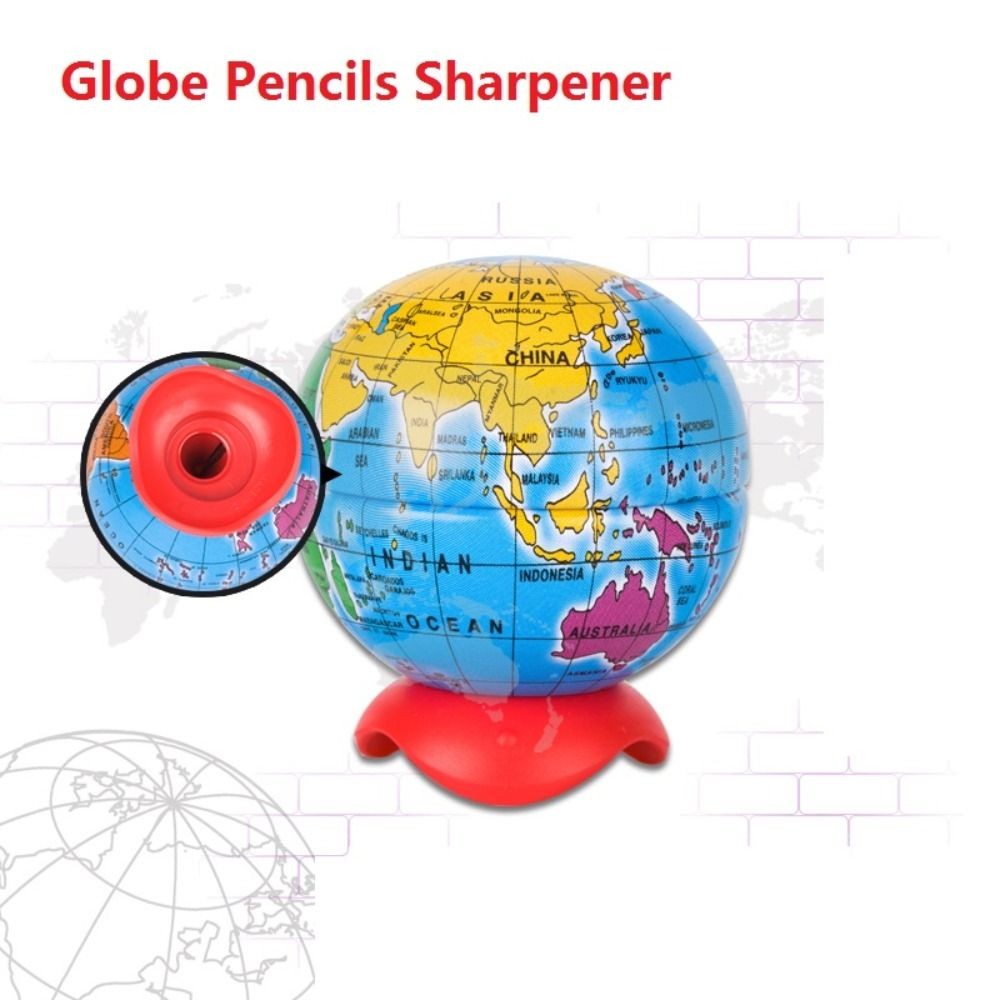 

Student Creative Writing Stationery Sketching Art Supplies Pencil Cutting Tools Globe Pencil Sharpener School Office Supplies