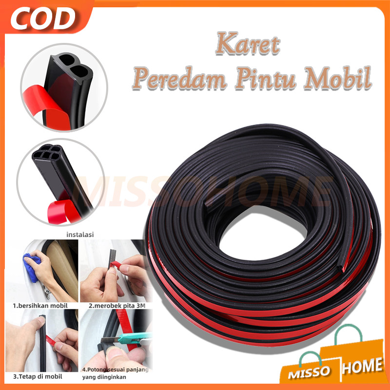 Karet Peredam Pintu Mobil / List Karet Pelindung Peredam Pintu Mobil  - Karet /    Peredam Pintu Mes