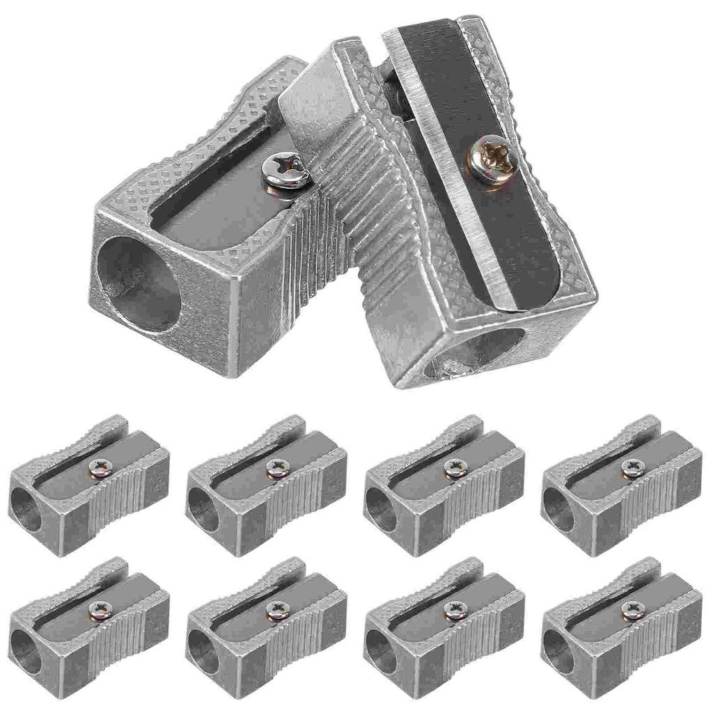 

10 PCS Sharpen The Knife Sharpener Child Sharpening Stone Pencil Sharpeners Aluminum Magnesium Rectangular