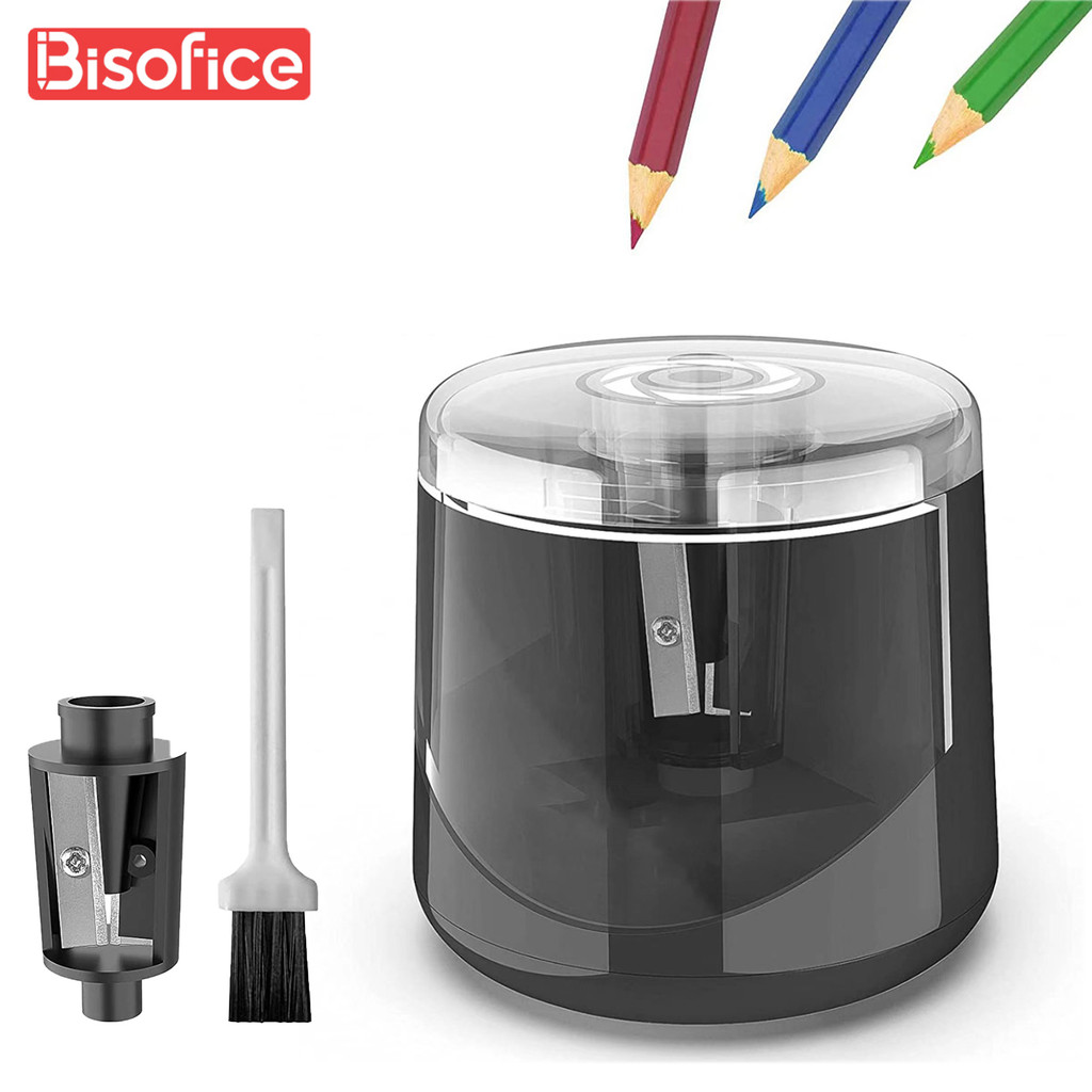 

Electric Pencil Sharpener Portable Battery Powered for 6-8mm Pencil Fast Sharpen for Students Artists Home School Classroom