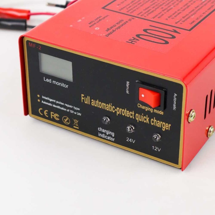 Cas Charger Aki Mobil Motor Automatic 12V 24V 7.5A 10A 6AH 100AH 140W