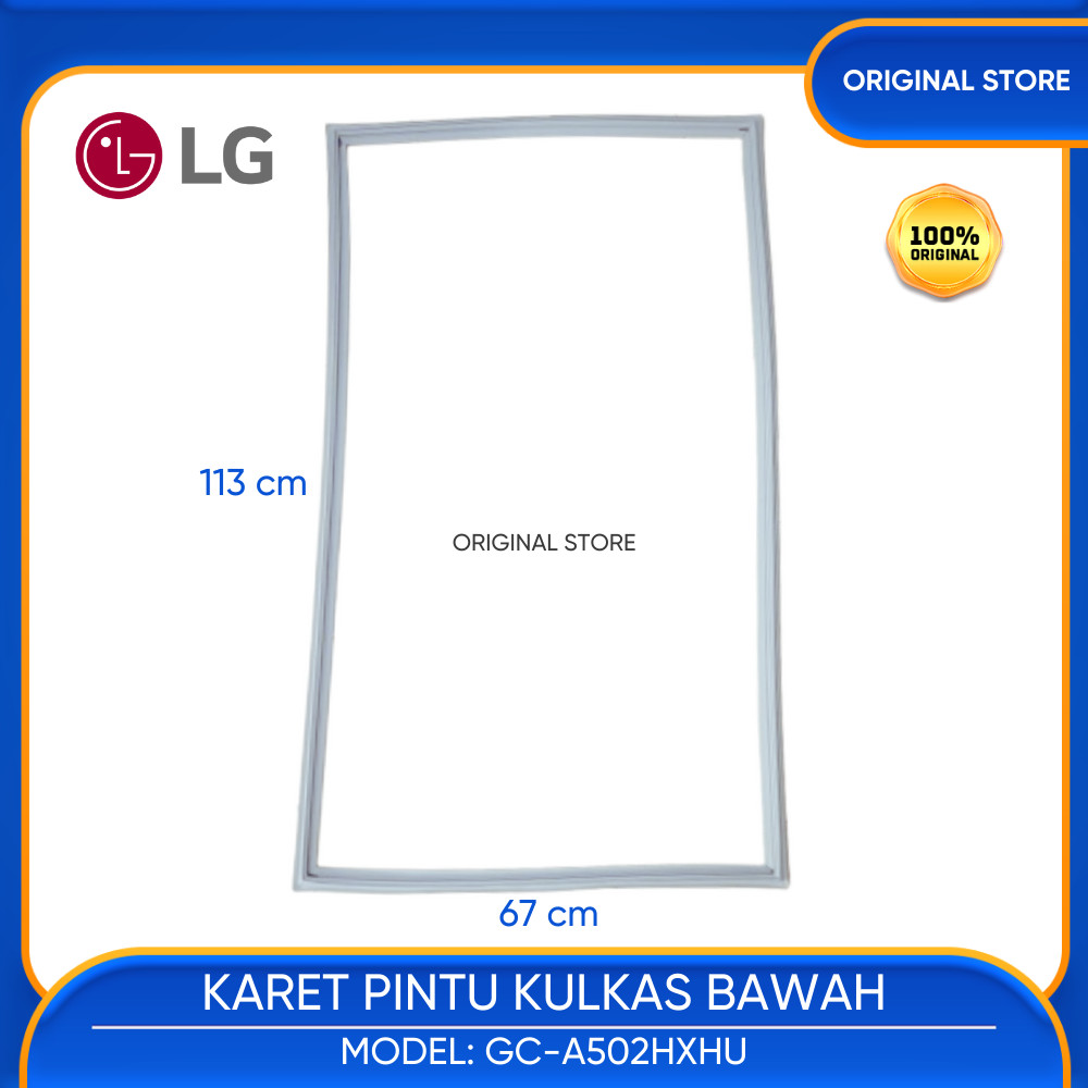 Seal Karet Pintu Bawah Kulkas LG 2 Pintu GC-A502HXHU GC A502HXHU