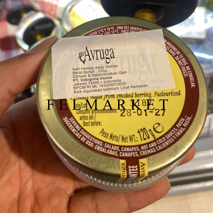 

Avruga Caviar Hering / Ikan Hering Asap Olahan / 120 grm