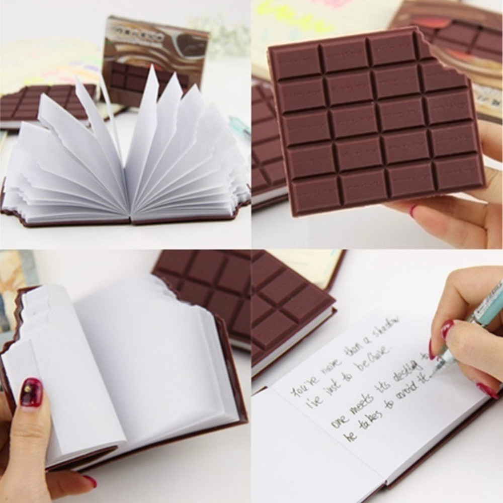 

Creative Chocolate Shape Sticky Notes Notebooks Memo Pads Mini Blank Notepad Students School Supplies Cute Things 80 Sheets